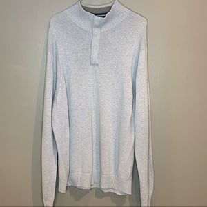 Banana Republic 1/4 Button up Pull over Sweater